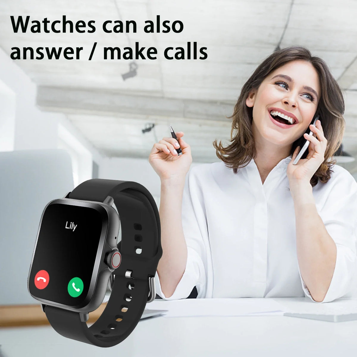 LOMAXFR Smart Watch – Wireless Calling, GPS, Multi-Sport Mode