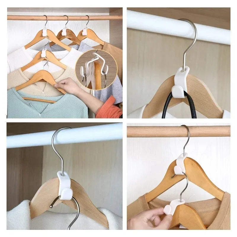 Closet Stacking Hanger Connector Hooks 10/20 Pcs – Space Saver