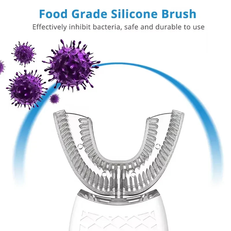U-Shaped Electric Toothbrush – 360° Hands-Free Whitening