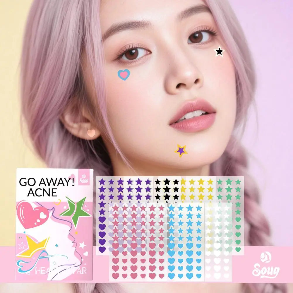 Cute Butterfly Heart Star Acne Pimple Patches – 120-420 Count