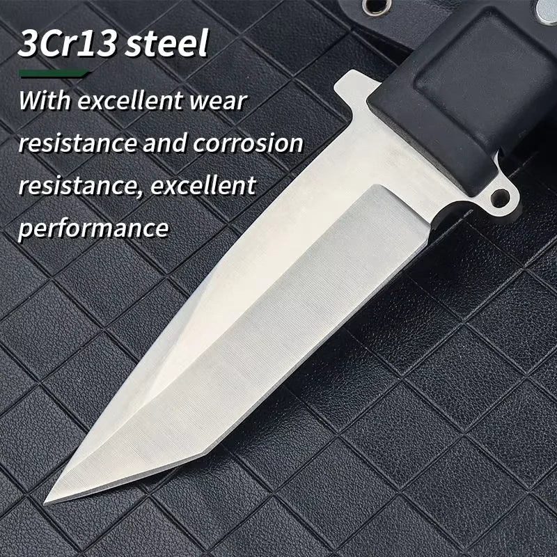 COOKCRAZE Fixed Blade Camping Knife with Sheath | 4Cr14 Steel