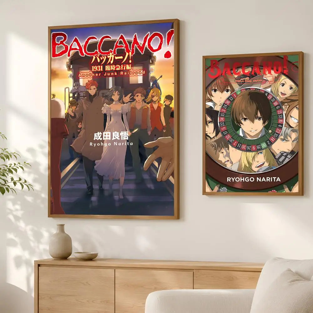 Anime Baccano Self-Stick HD Wall Art Poster – Waterproof Decor