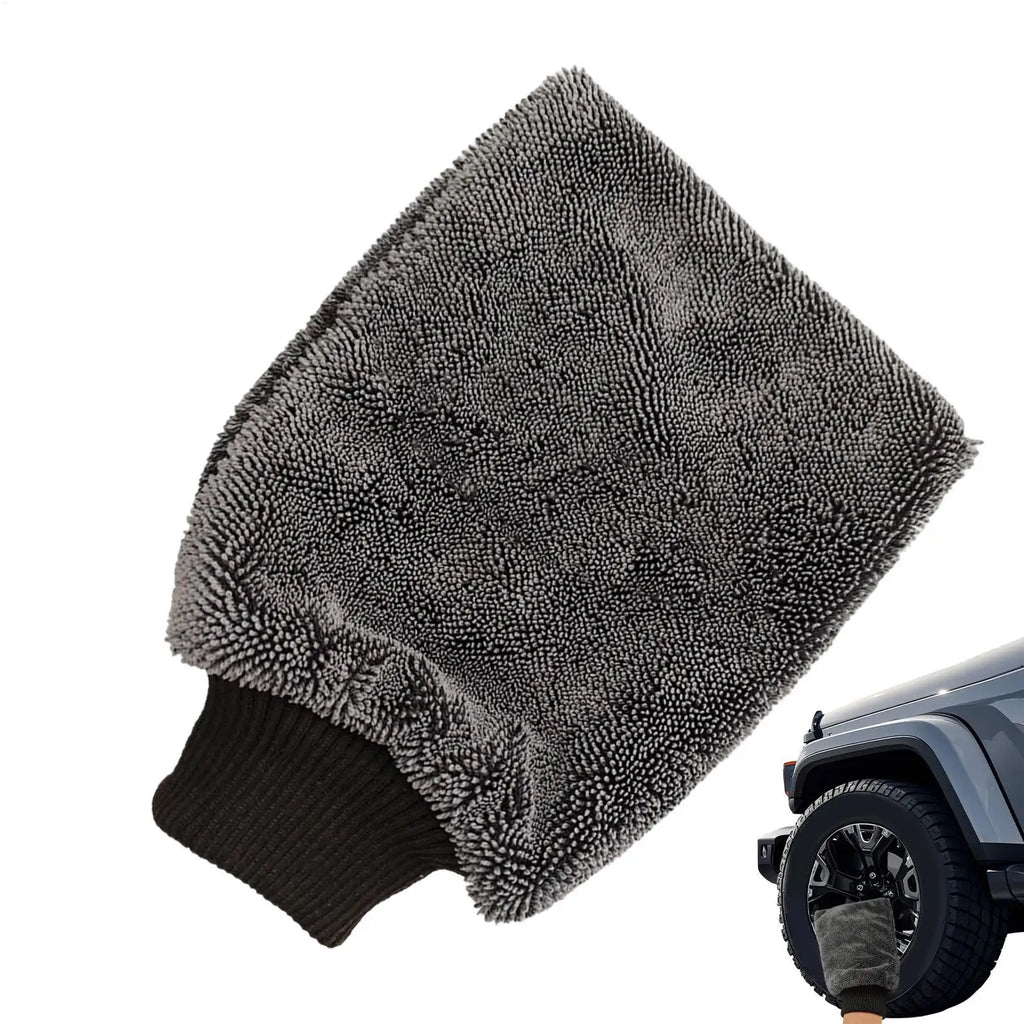 Microfiber Car Wash Mitt – Scratch-Free Absorbent Glove