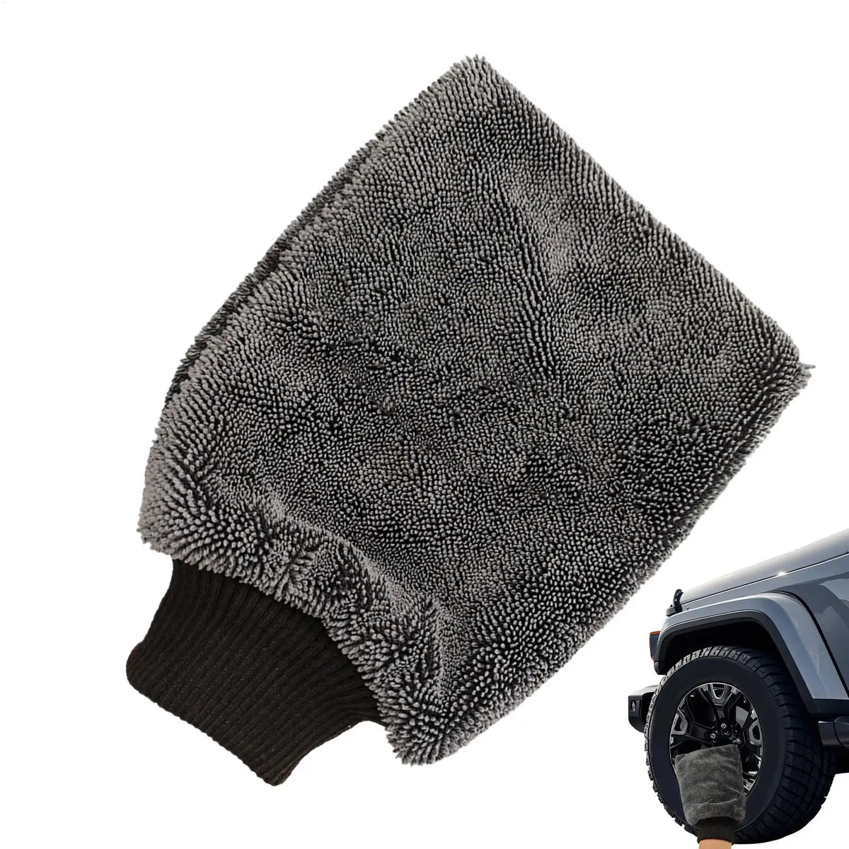 Microfiber Car Wash Mitt – Scratch-Free Absorbent Glove