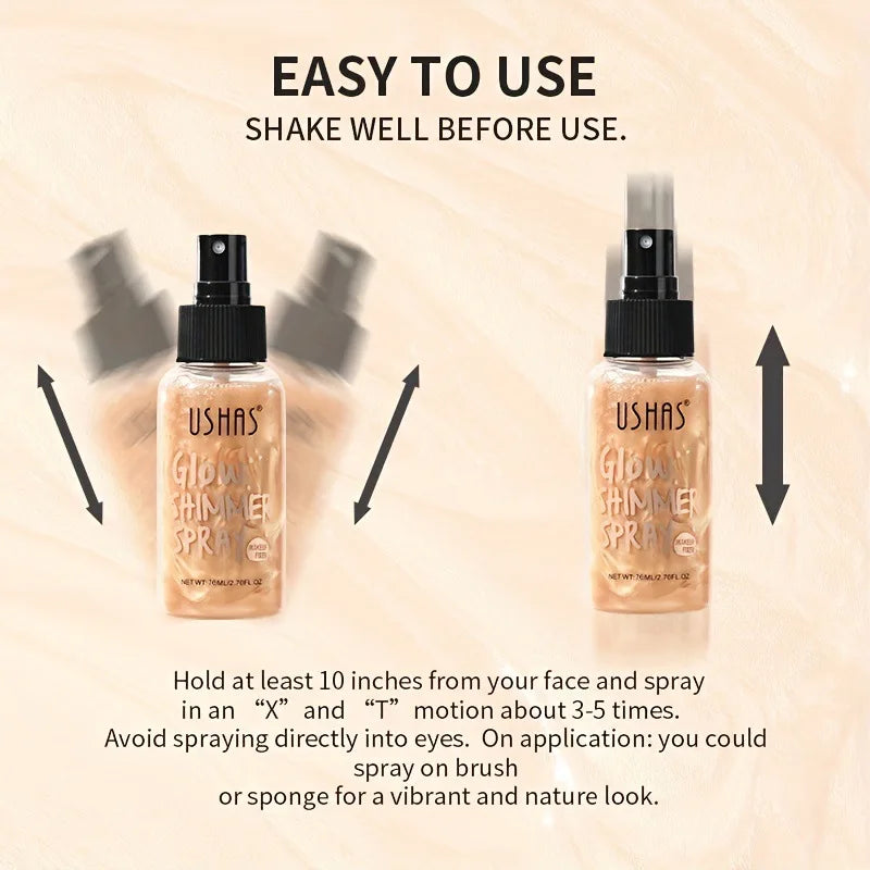 USHAS 4-Color Liquid Body Highlighter – Illuminating Contour