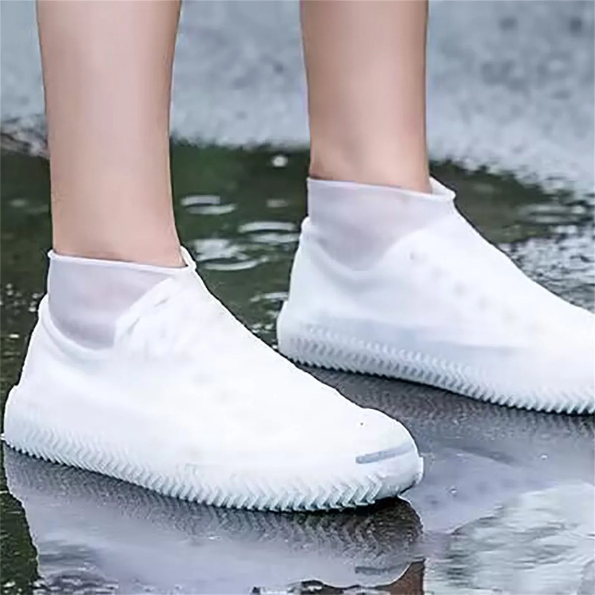 Silicone Waterproof Rain Shoe Covers | Reusable Non-Slip Overshoes