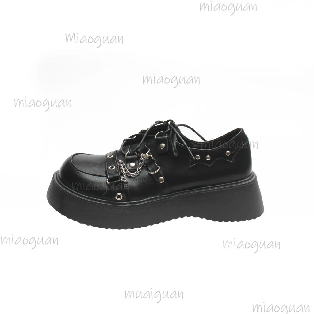 Japanese Lolita Chunky Platform Mary Jane Shoes 5CM Wedge