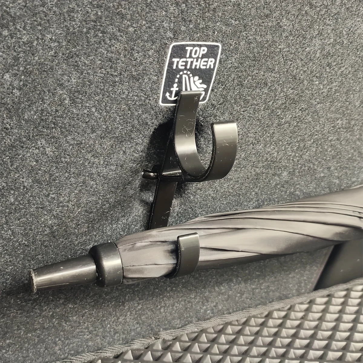 Car Umbrella Hooks – No-Drill Seat Back Trunk Hangers 2-Pack