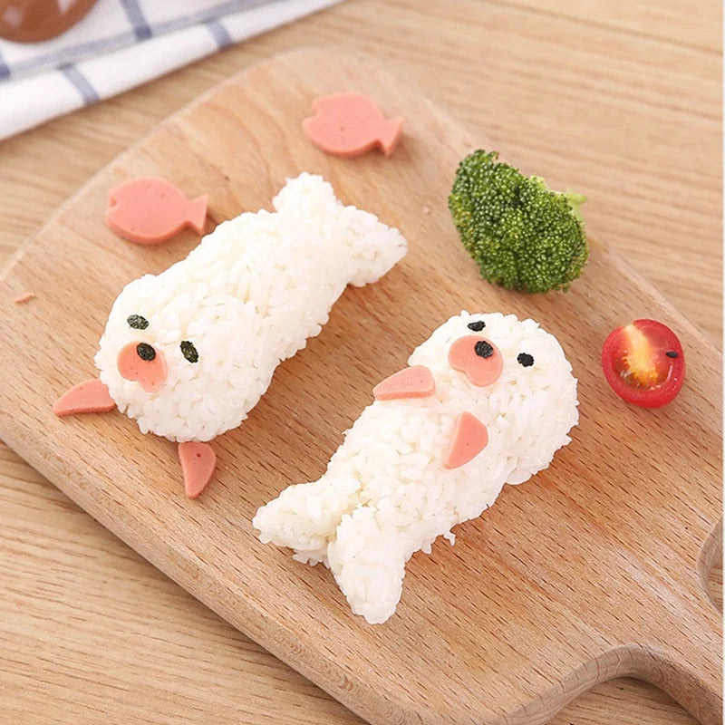 Seal-Shaped Sushi Rice Ball Mold | DIY Bento Mold Tool