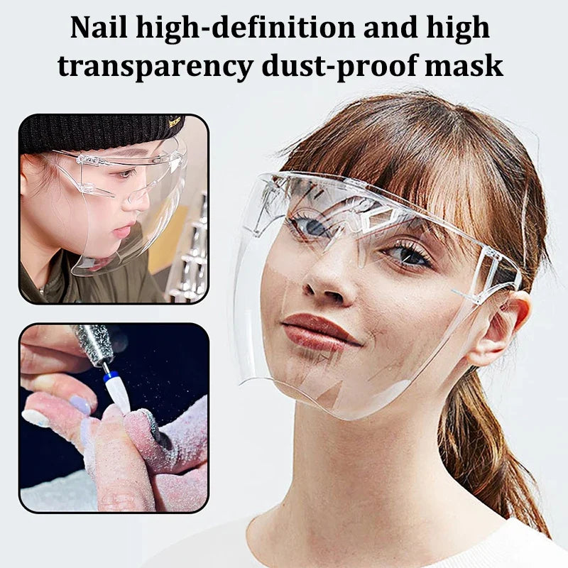 Full Face Shield – Acrylic Protector for Nail Art, Kitchen & DIY