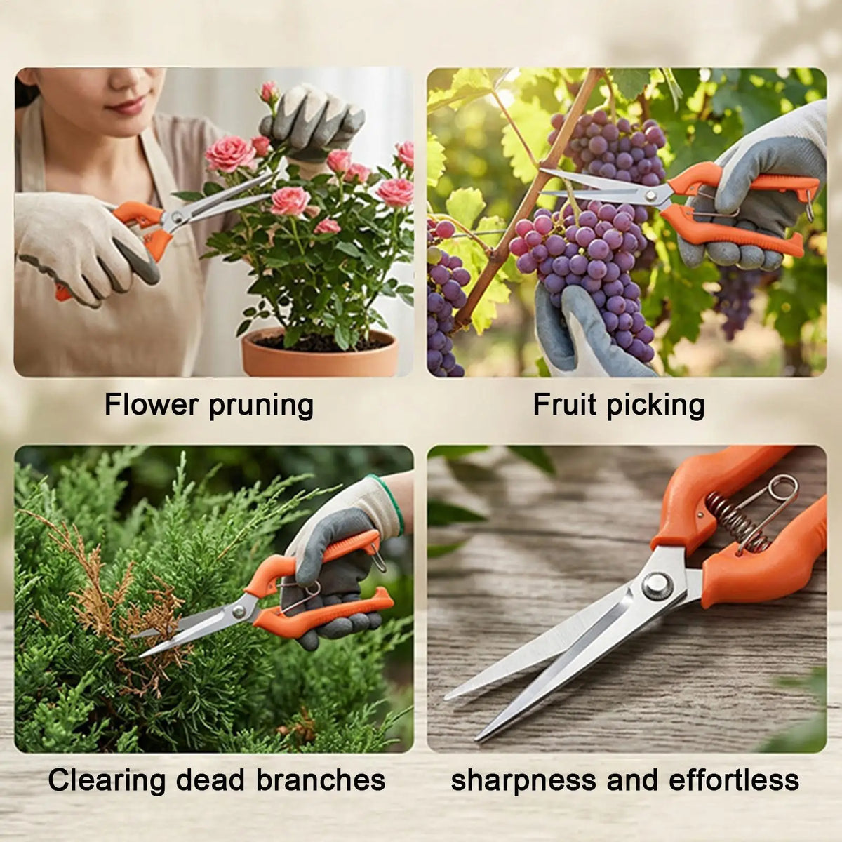 Stainless Steel Garden Pruners | Shears for Trimming & Cutting
