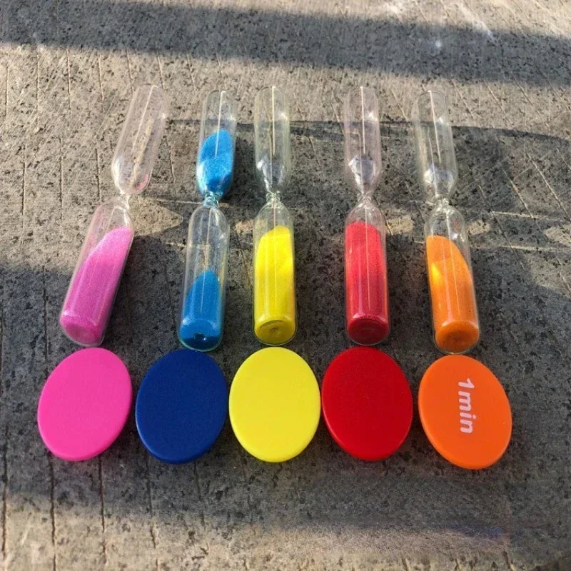 6-Piece Hourglass Sand Timer Set – Kids Desk Décor & Gift