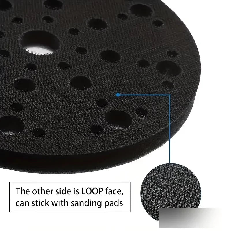49-Hole Soft Sponge Interface Pad Sanding Pads Hook Loop Discs Sander