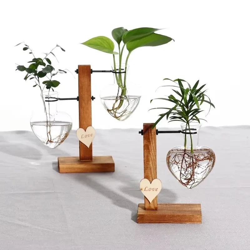 Vintage Glass Hydroponic Vase & Plant Propagation Station