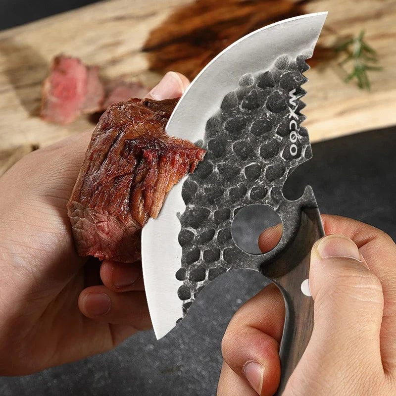 Hand Forged Hammered Chef's Knife Set – Stainless Steel