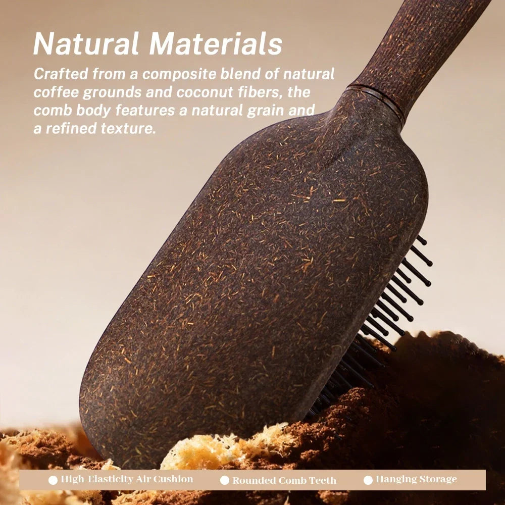 Air Cushion Massage Comb – Eco Wheat Straw, Anti-Static