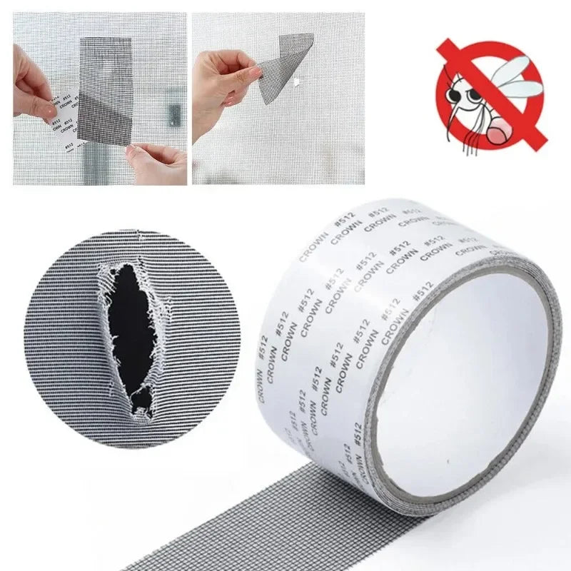 Window Screen Repair Tape | Waterproof Self-Adhesive Mesh Patch