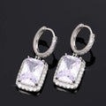 Huitan Geometric Cubic Zirconia Dangle Earrings – Women