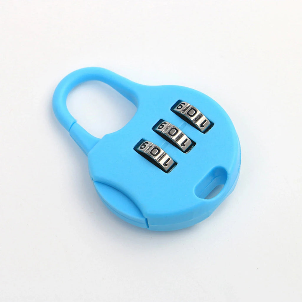 3-Digit Combination Padlock – Keyless Lock for Luggage & Lockers