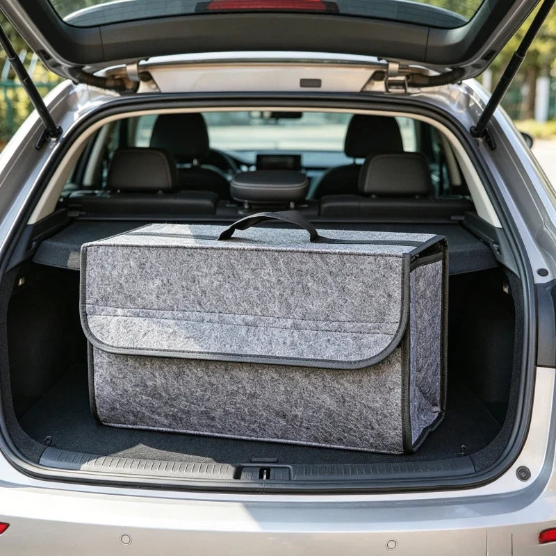Car Trunk Organizer Foldable Portable Felt Storage Box Universal
