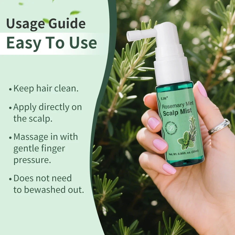Rosemary Scalp Scrub Shampoo & Hair Growth Serum Spray