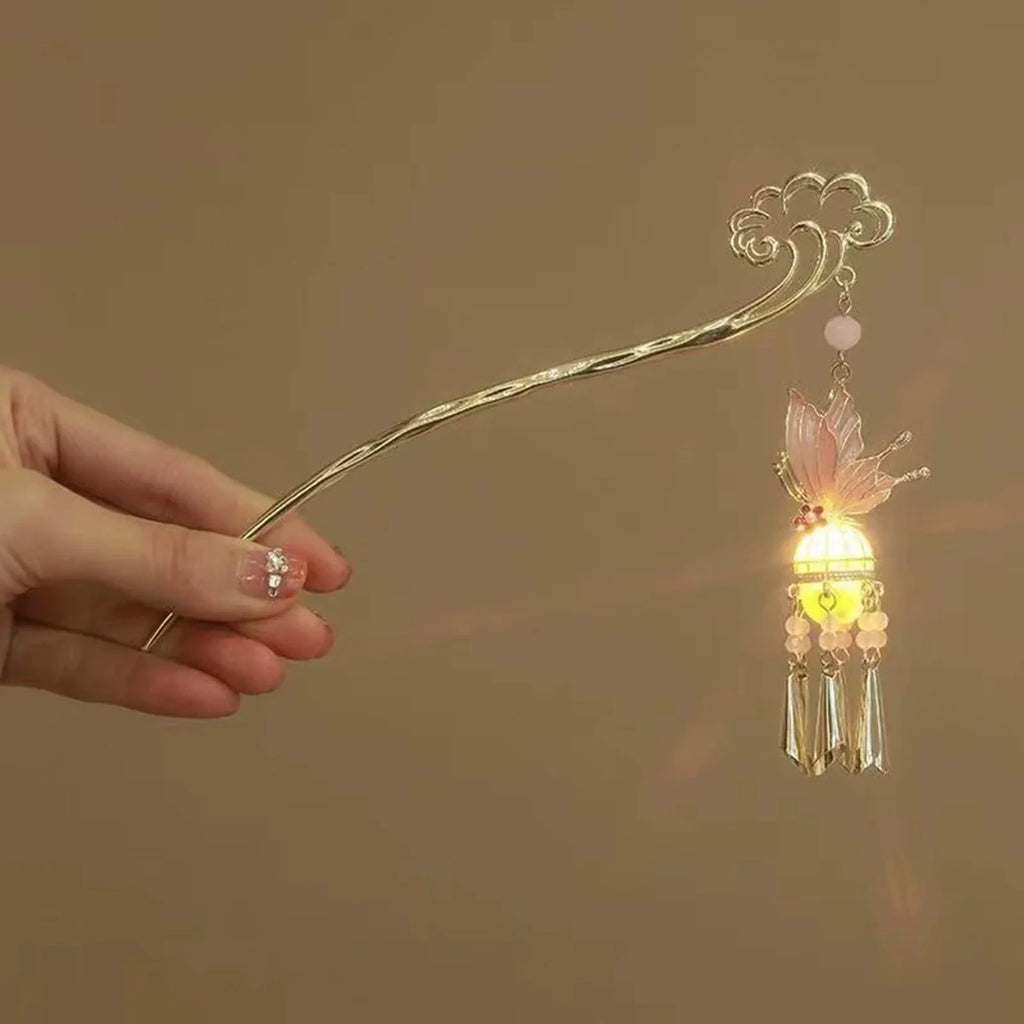 Luminous Tassel Hair Sticks | Chinese Style Chignon Chopsticks