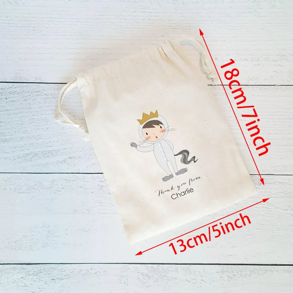 Custom Wild Monster Favor Bags | Wild Rumpus Birthday Party