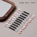 10-Pc Double-Ended Sponge Eyeshadow & Nail Powder Applicator Set