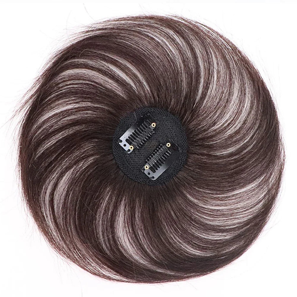 Clip-On Hair Topper | Short Straight Seamless Wig Patch