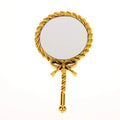 Portable Vintage Handheld Makeup Mirror Hand Hold Round Cosmetic