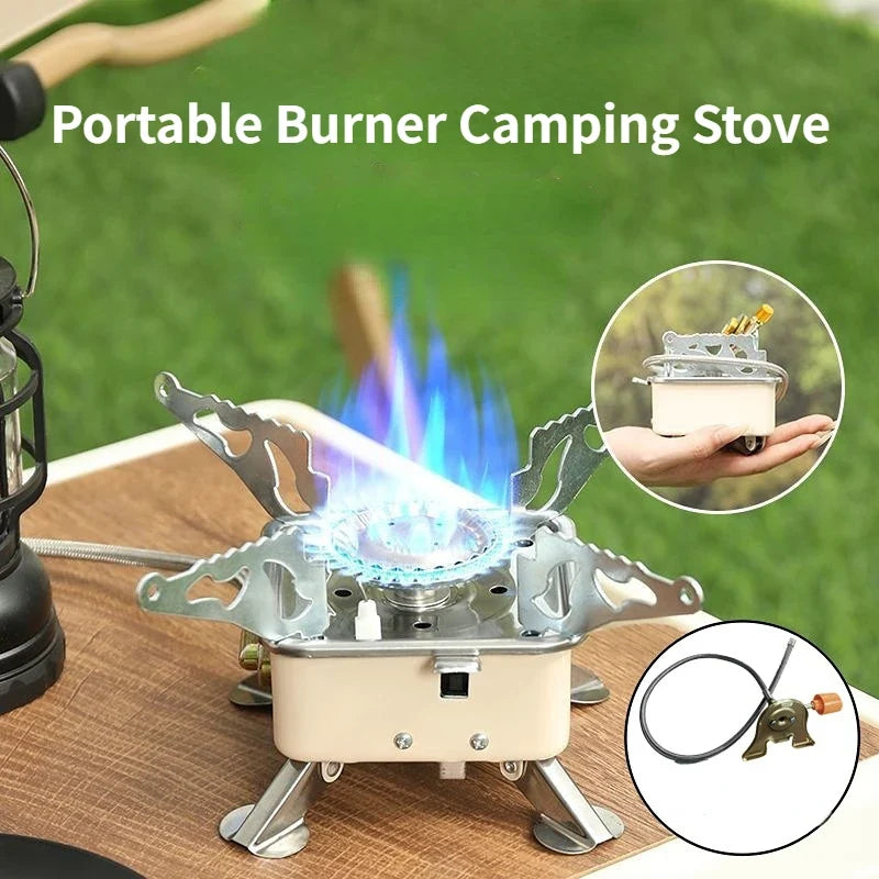 Mini Camping Gas Stove 4500W – Portable Stainless Steel Burner
