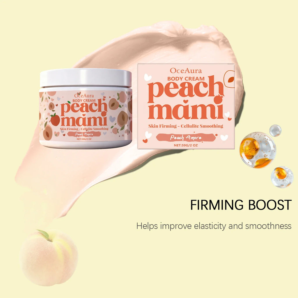 OceAura Peach Firming Body Cream – Tighten, Lift & Hydrate