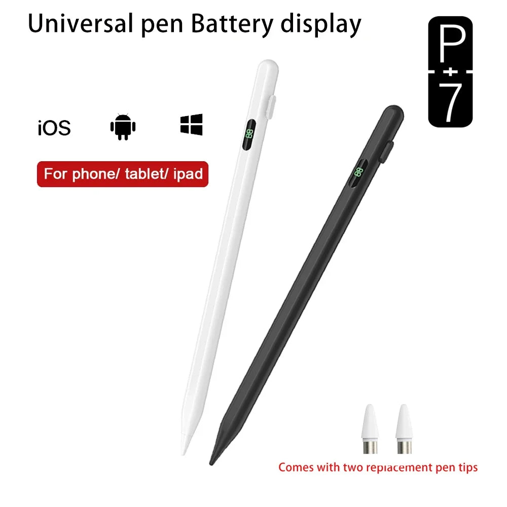 P+7 Universal Stylus Pen with Battery Display – iPad & Android