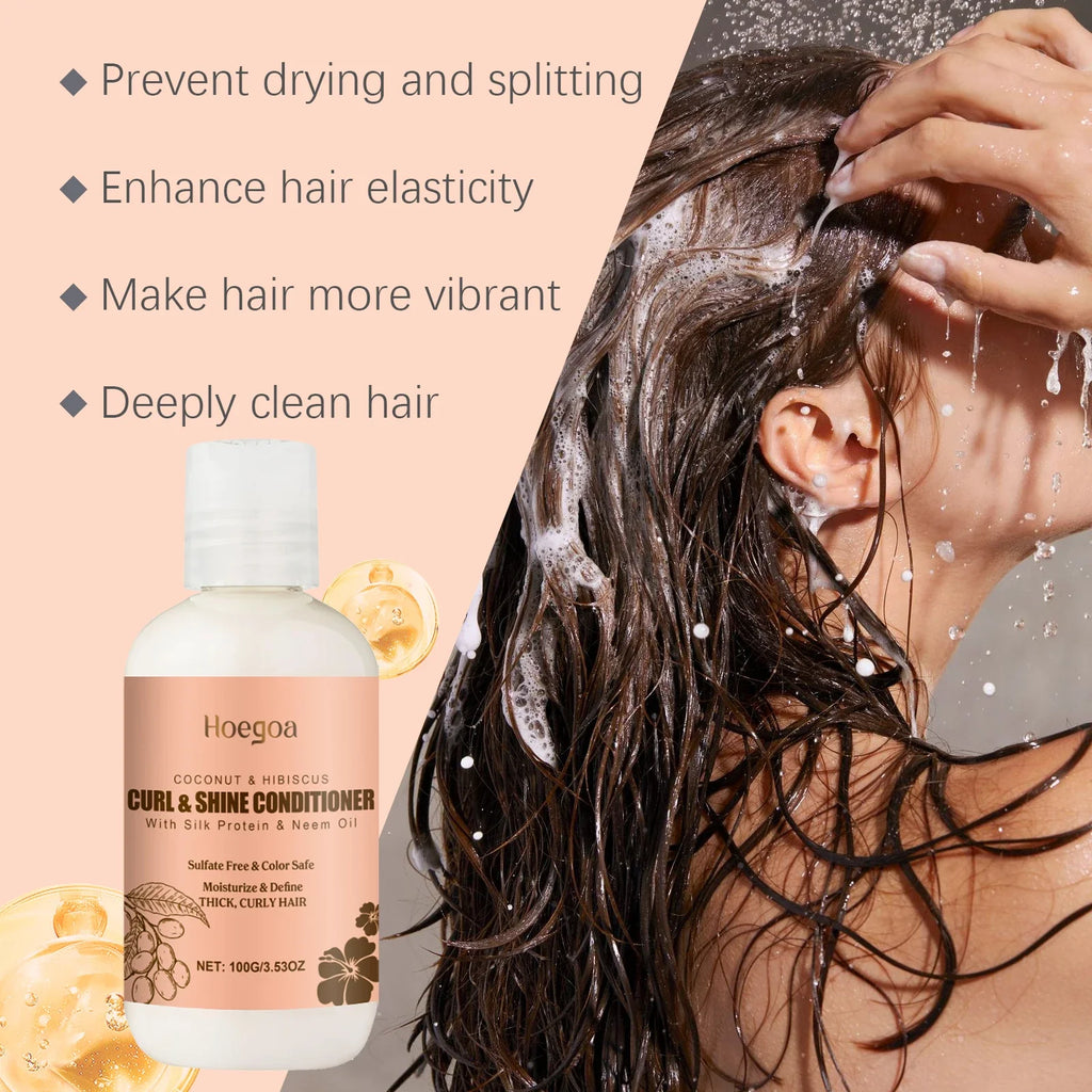 Coconut Shampoo & Conditioner Set – Curly Hair Hydration