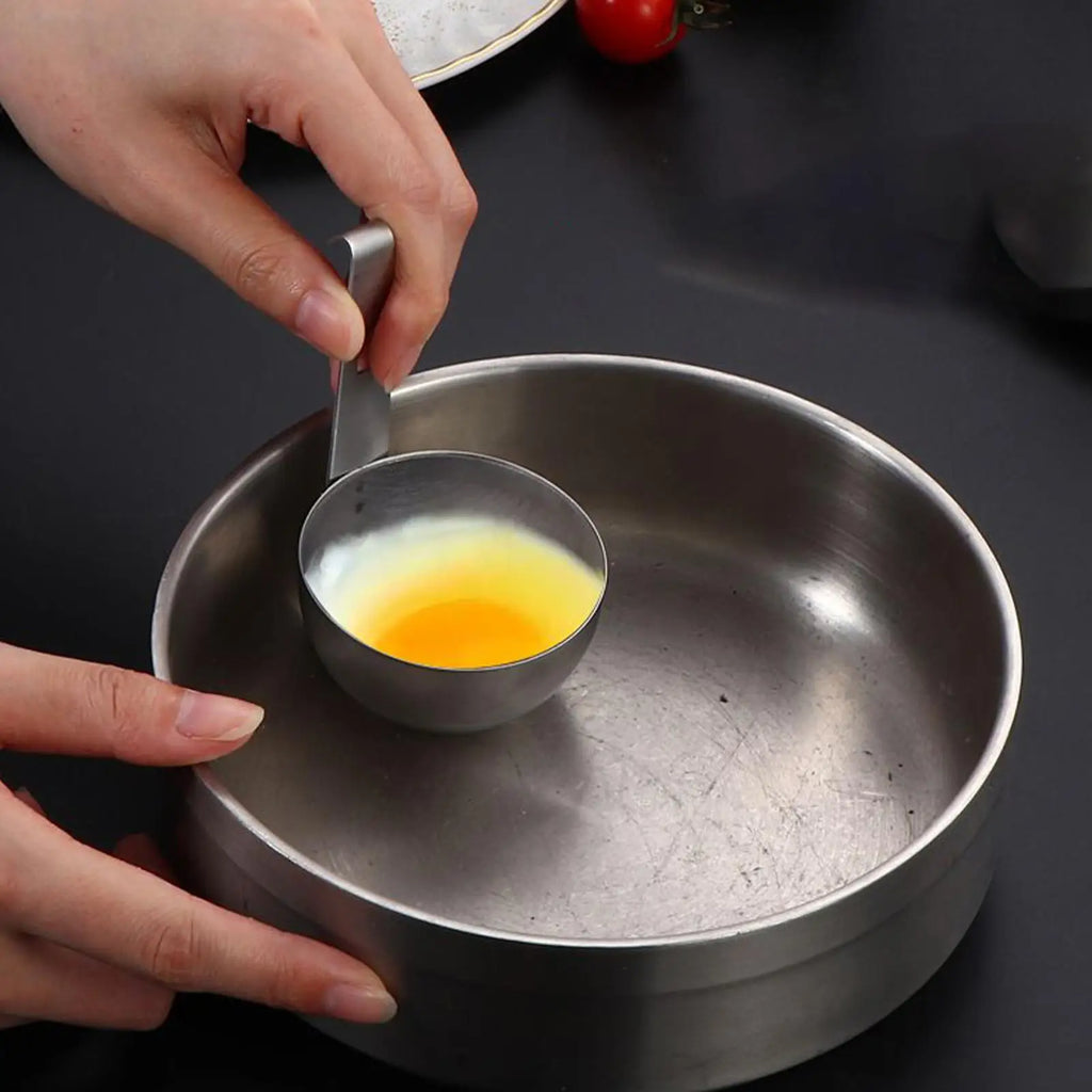Poached Egg Spoon Hangable Stainless Steel Poacher Round Nonstick