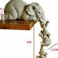 Elephant Figurines Set of 3 – Shelf Edge Resin Home Décor