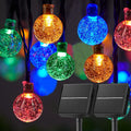 Solar String Lights 60 LED Crystal Globe 8 Modes IP65 Waterproof