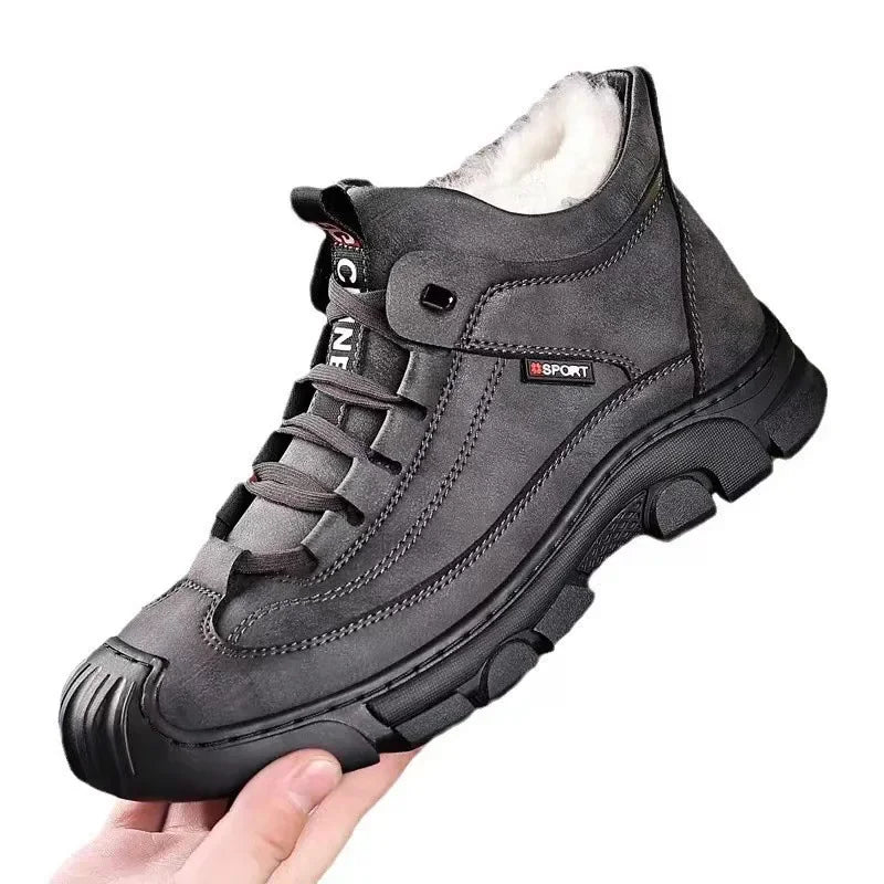 Men's Winter Snow Boots – Warm Cotton Anti-Slip Ankle Boot