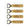 4-Piece Wooden Beer Bottle Opener Set | Christmas Gift