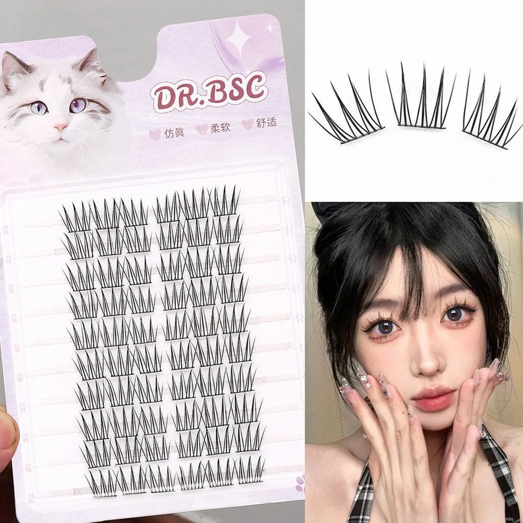 Korean Idol Manga Cluster Lashes | Wispy 3D Lash Extensions