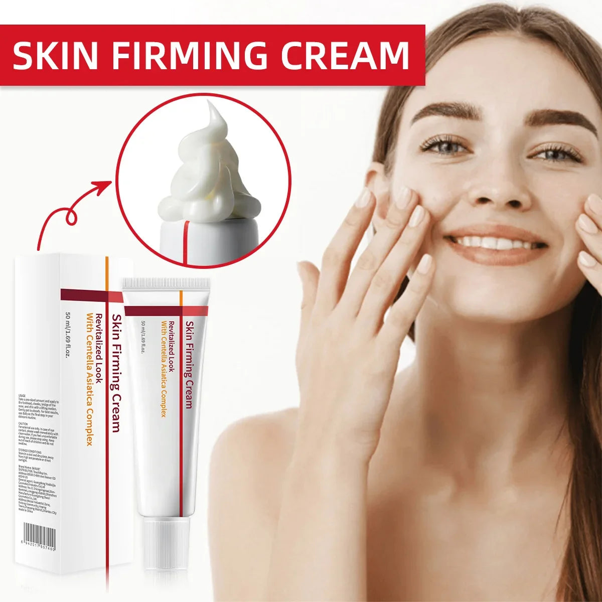 Centella Asiatica Firming Face Cream – Collagen & Hyaluronic Acid