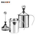 BALASHOV Double Mesh Stainless Steel Milk Frother 400ML