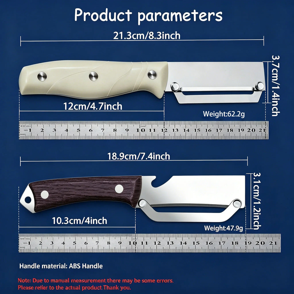 Multifunctional Fruit & Vegetable Peeling Knife – Stainless Steel