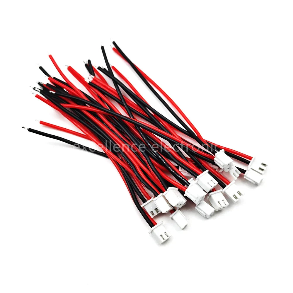 100 50 20 10 5sets JST 2 54 XH 2-Pin Male Female Connector Plug Soft