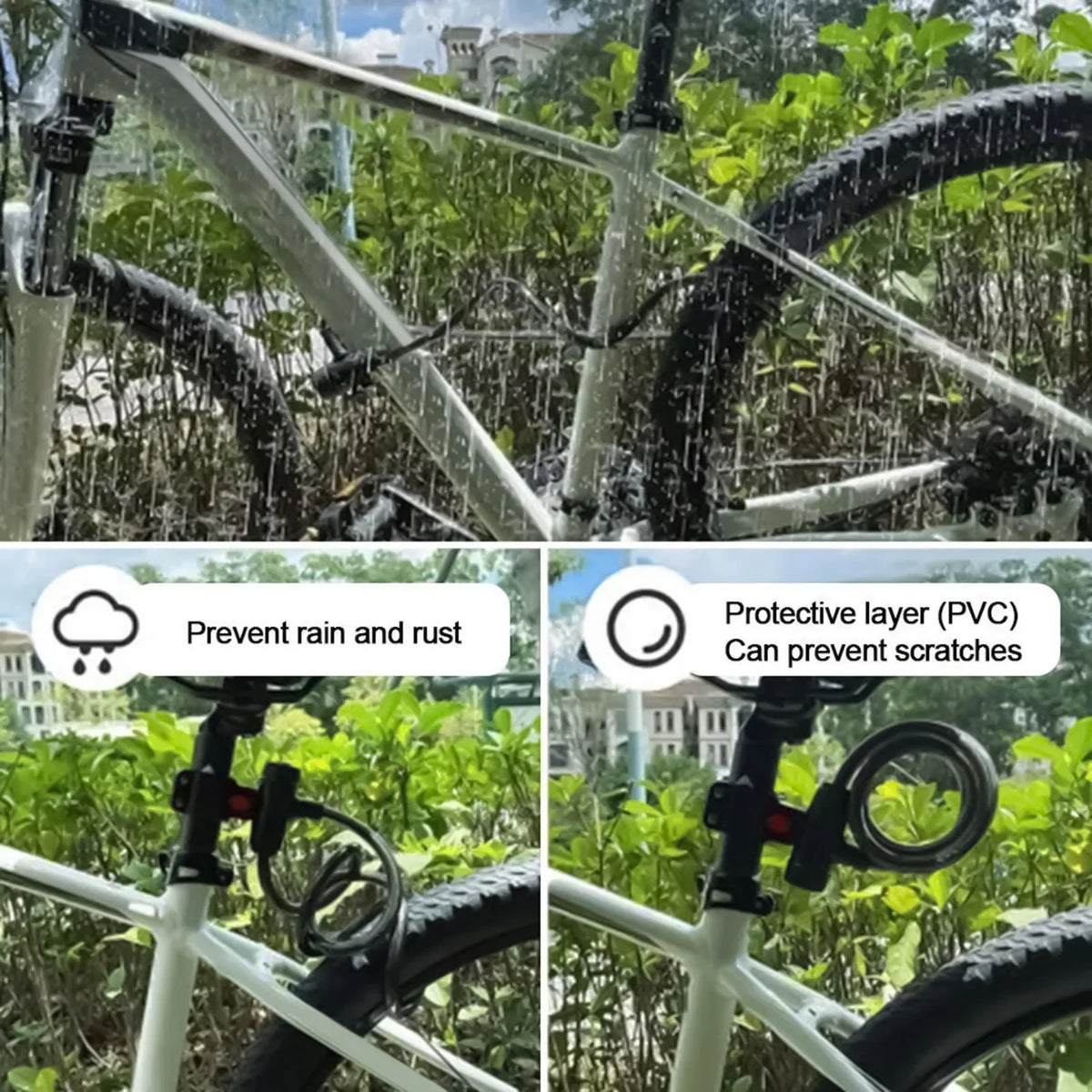 90cm Heavy Duty Steel Chain Lock – Anti-Theft Bike & Moto Lock