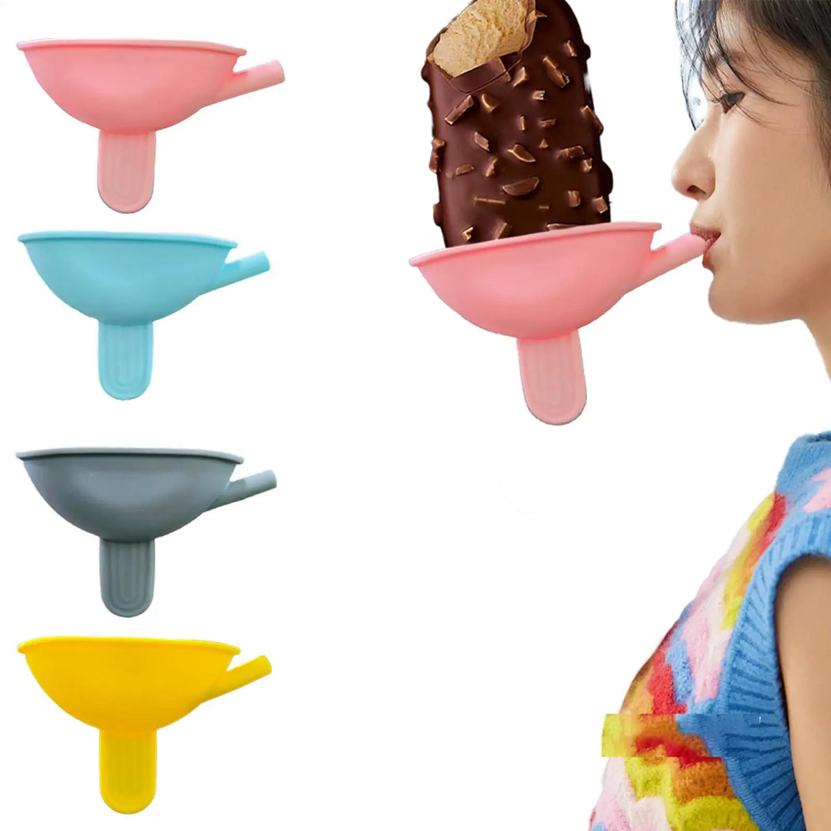 Kids No-Drip Silicone Ice Cream Holder | Ice Pop Tray
