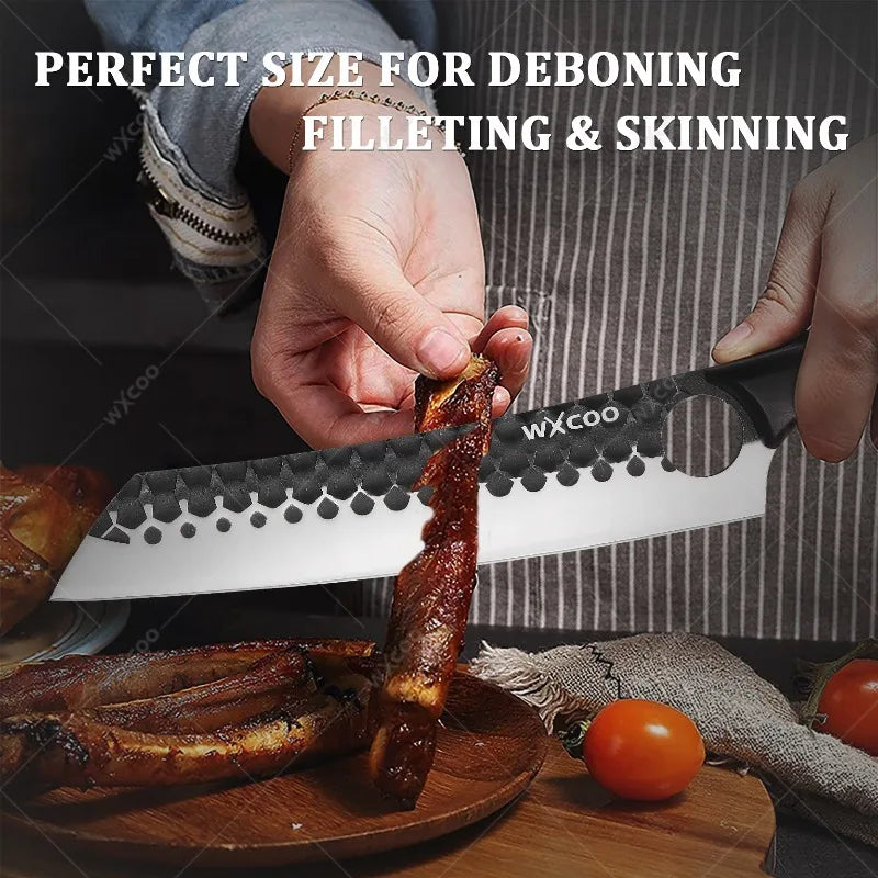 WXCOO Stainless Steel Chef Knife with Wood Handle | Kitchen