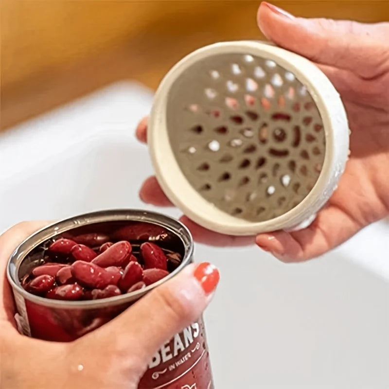 2-Pack Silicone Can Strainer – Mini Kitchen Sieve & Drainer