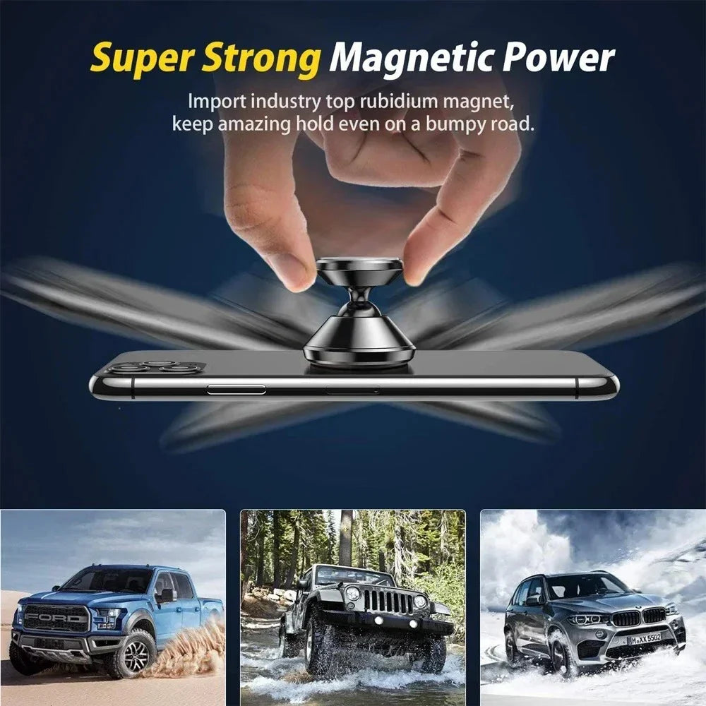 Magnetic Car Phone Holder Dashboard Mount – Universal Fit