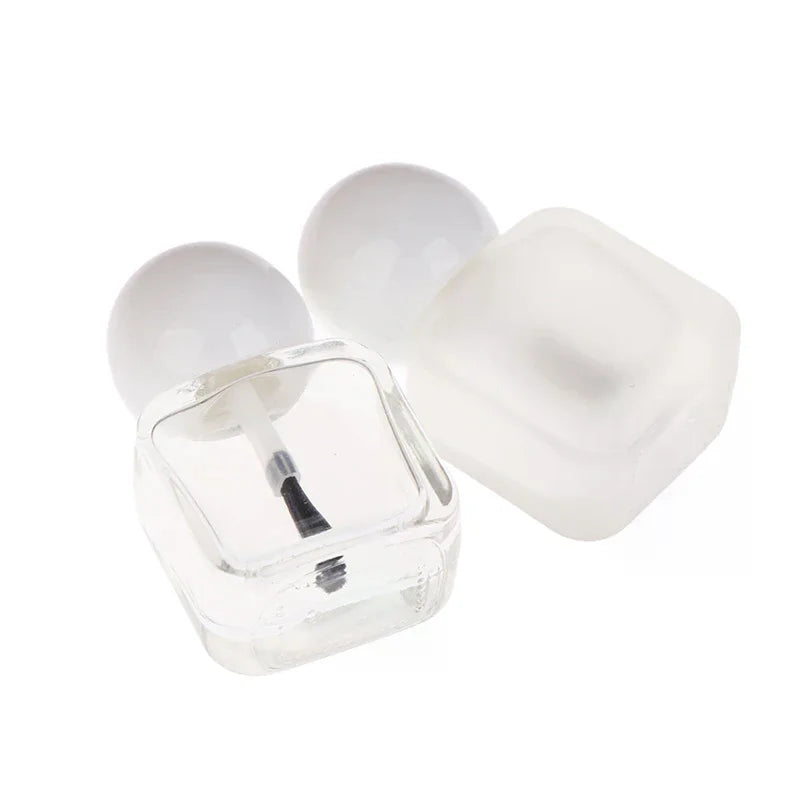 10ml Empty Glass Nail Polish Bottle with Brush Cap | Refillable